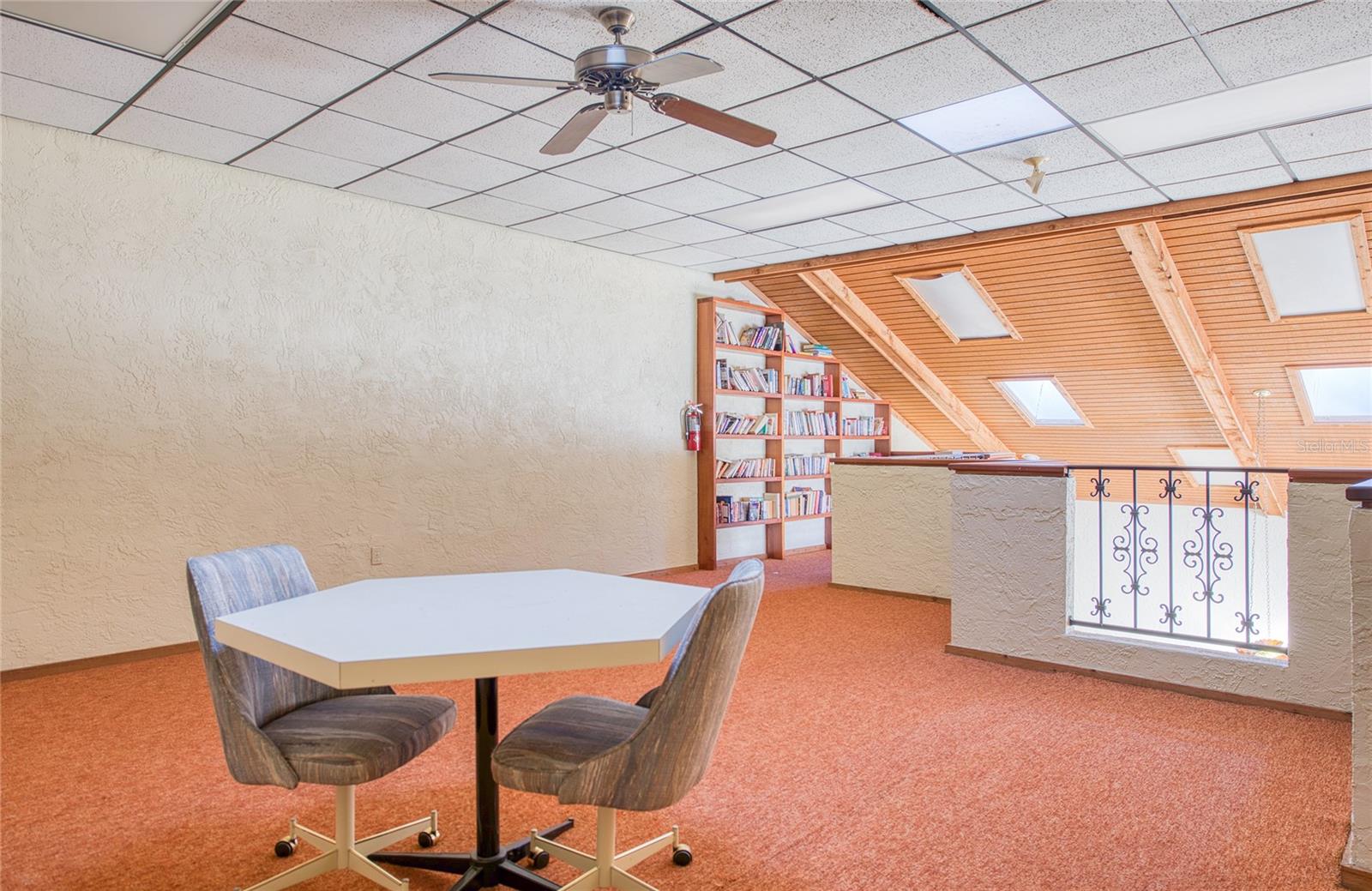 The 2nd floor may be used for Cards or Reading.