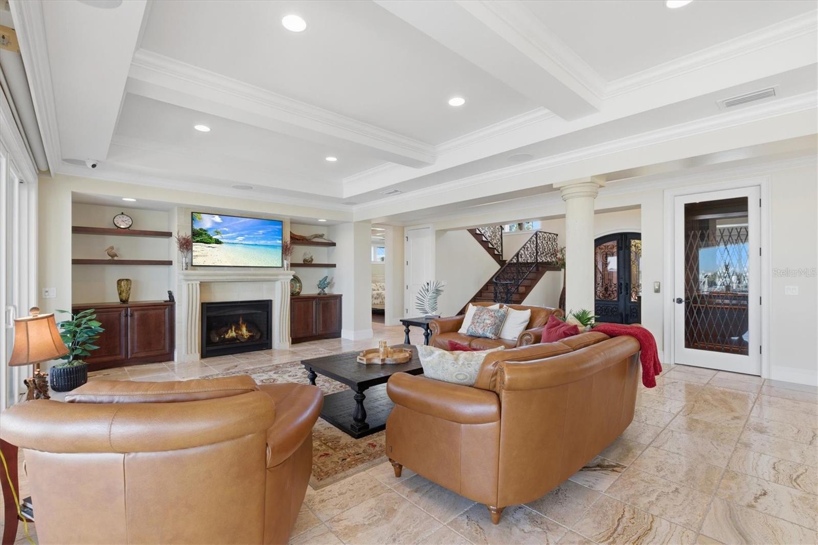 Great room with sweeping water views