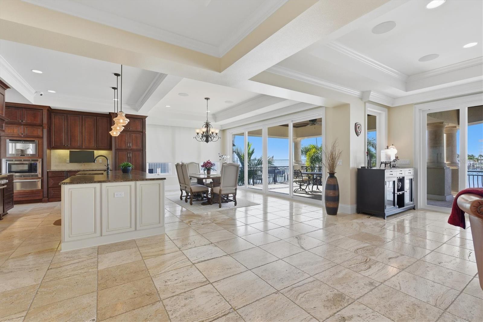 Gourmet chef's kitchen, beautiful views