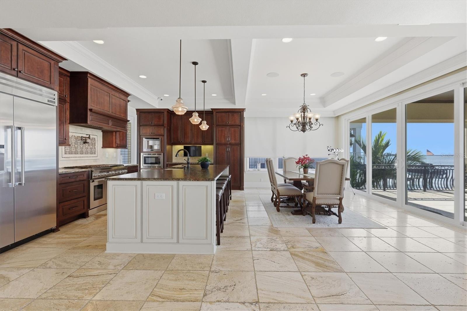 Gourmet chef's kitchen, beautiful views