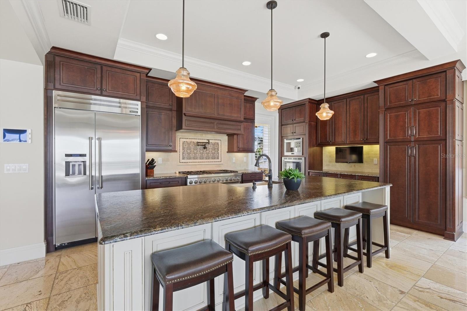 Gourmet chef's kitchen, beautiful views