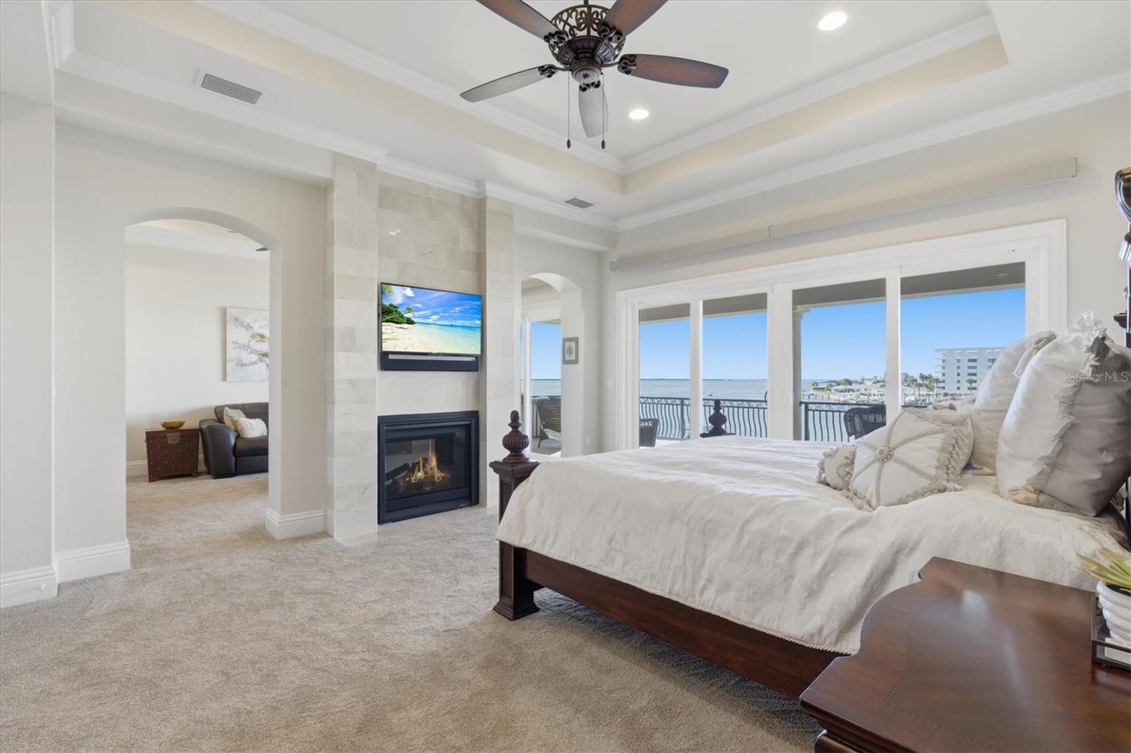 Upstairs private primary suite with fabulous views!