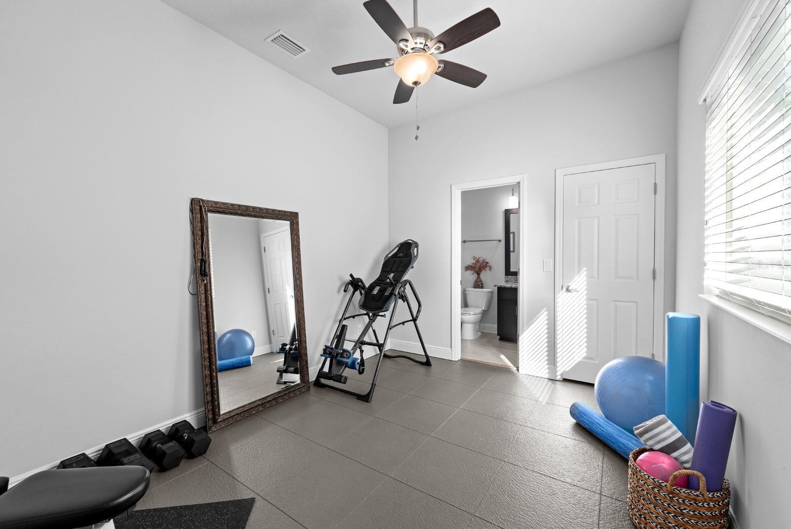 BEDROOM 4 CURRENTLY GYM