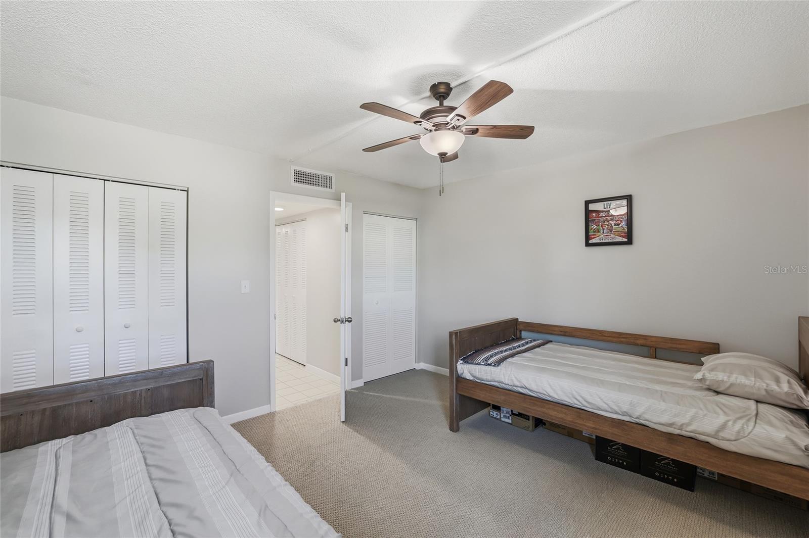 Plenty of storage with 2 closets.