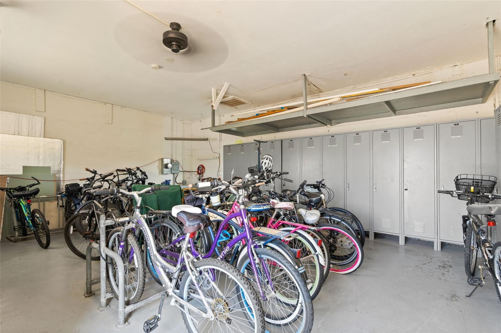Bike storage.