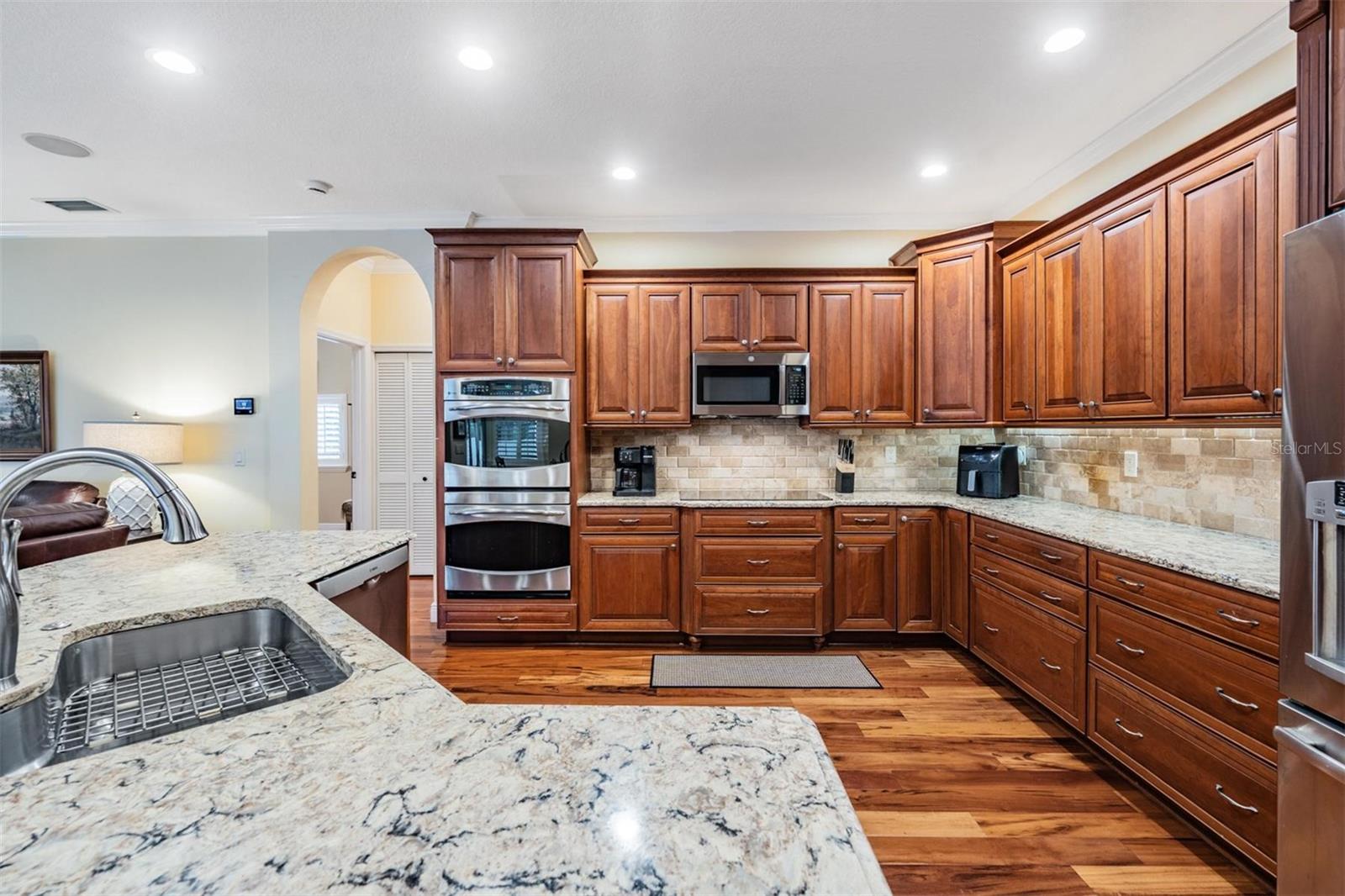 Cambria quartz countertops.