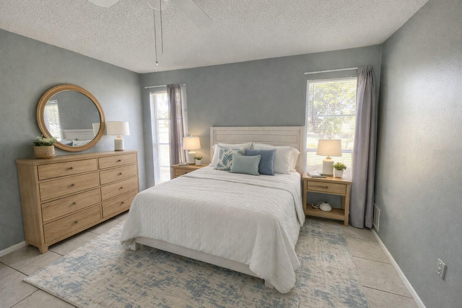 virtually staged back bedroom