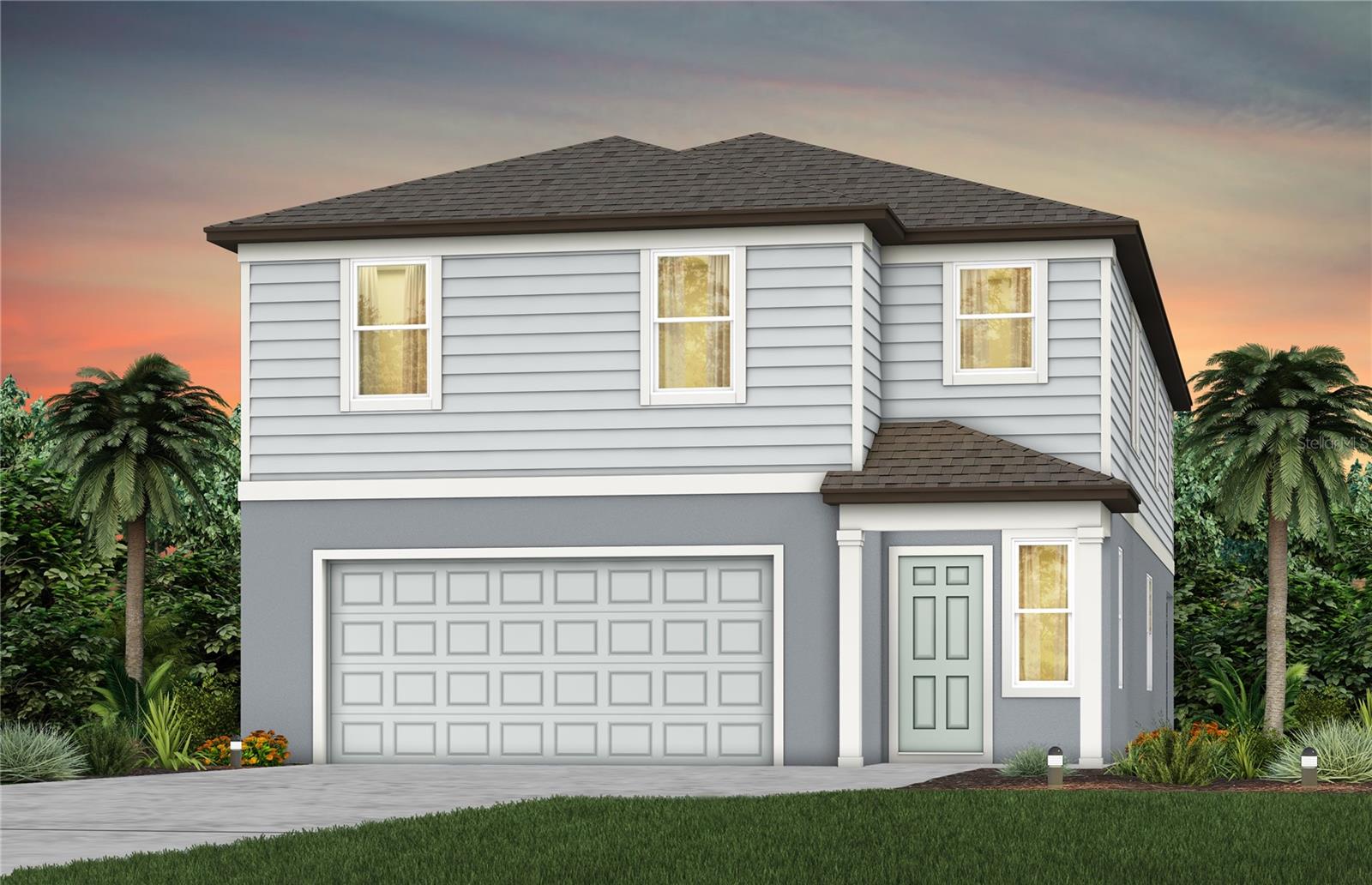 Exterior Rendering, Elevation FM1-GF