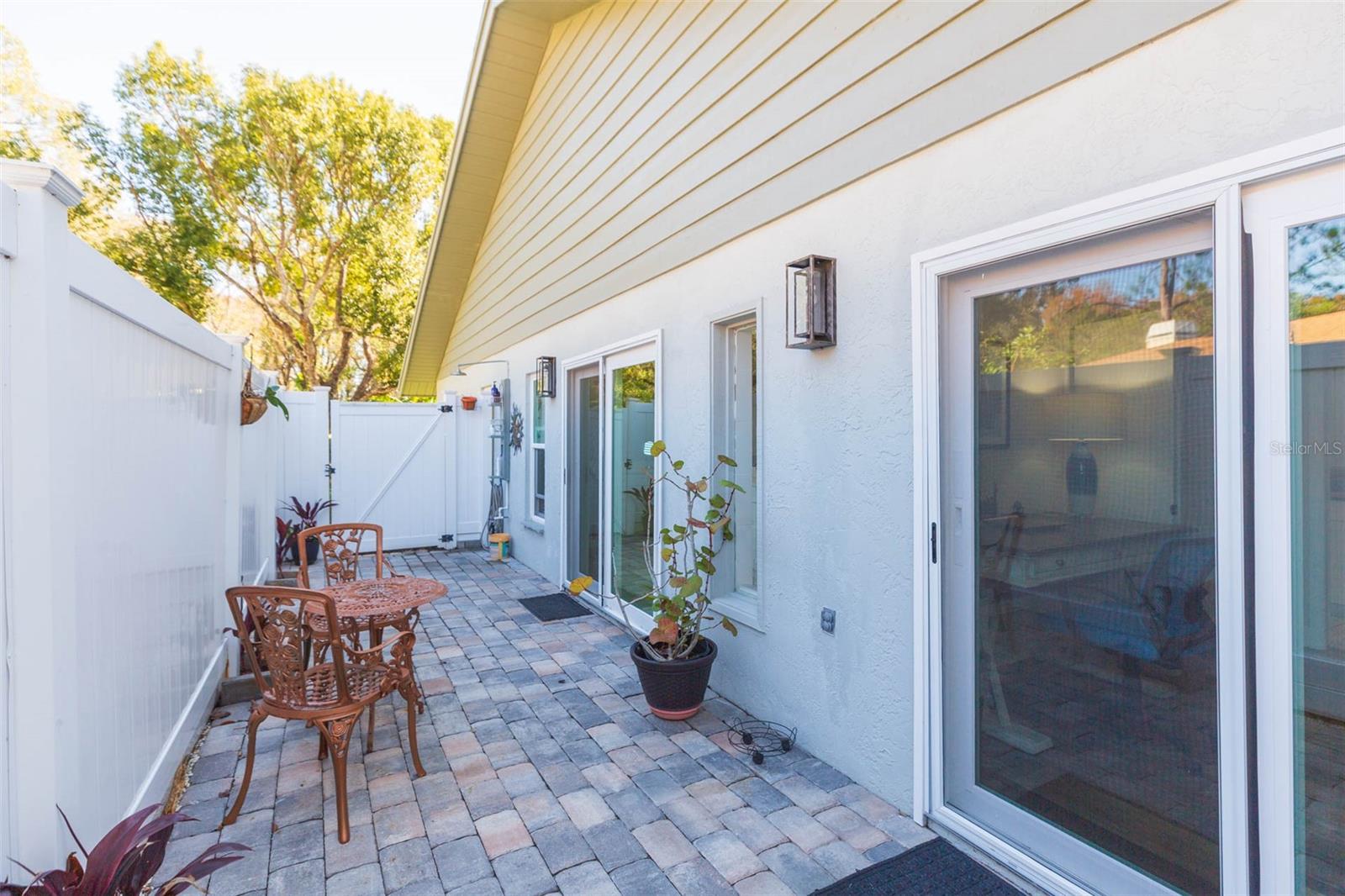 Private Courtyard with access from Primary Bathroom and guest Bedroom/Office