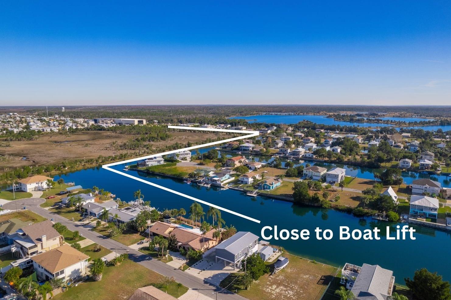 Close to the Community Boat Lift