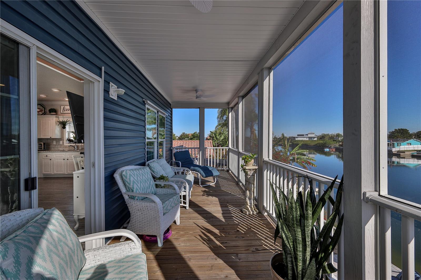 27 ft Long Upper Screened Porch