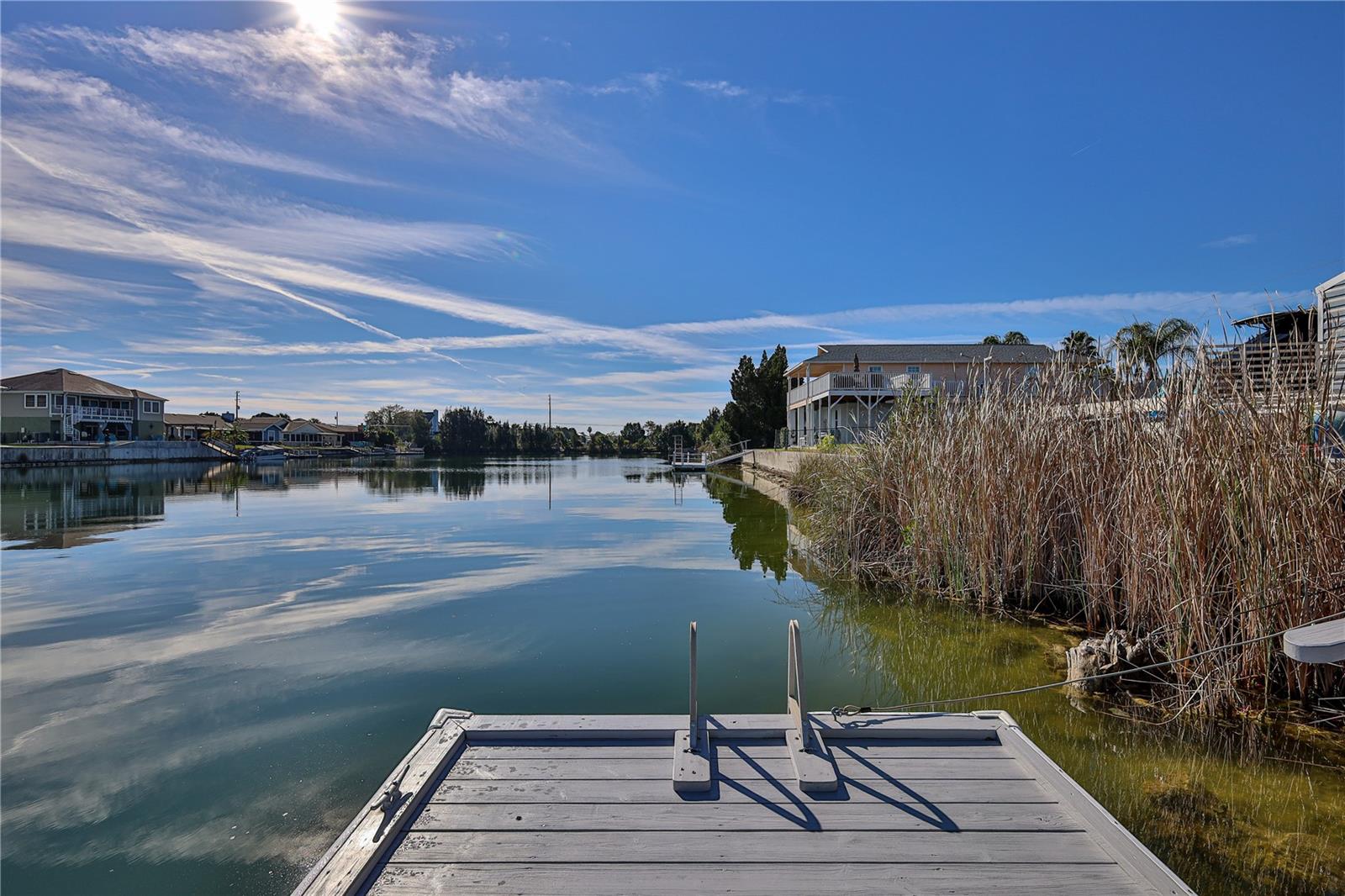 Floating Dock with Stairs to the Water