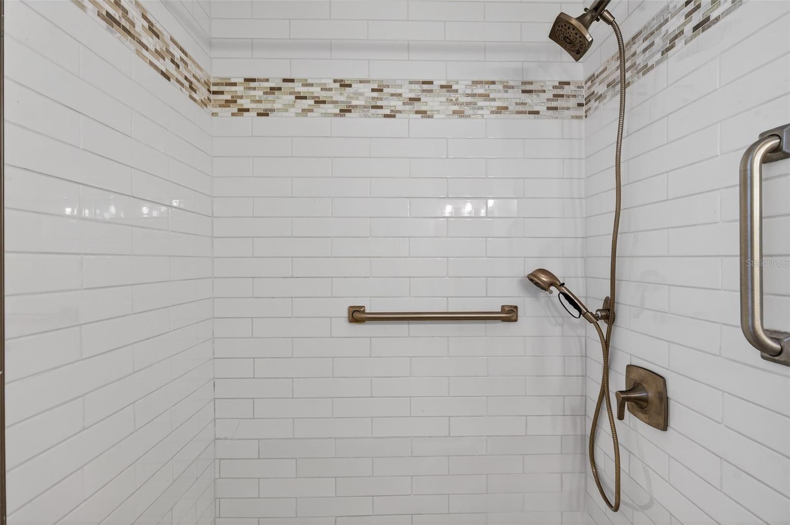 Brand new Bathroom w/Double Vanity & Stand-up Shower