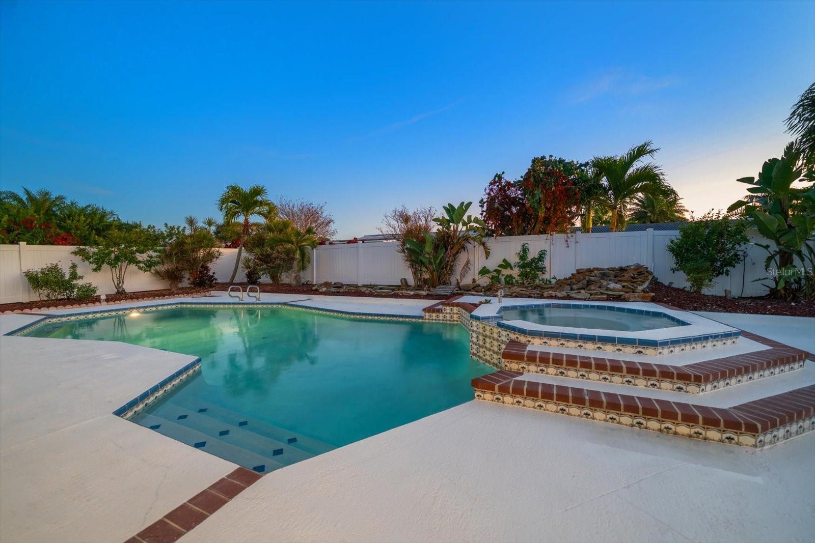 Outdoor environs are fabulous.