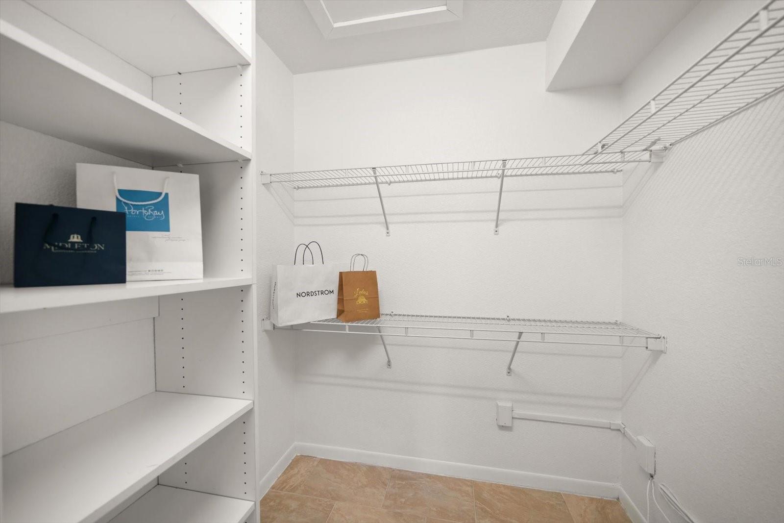 Oversized storage closet.