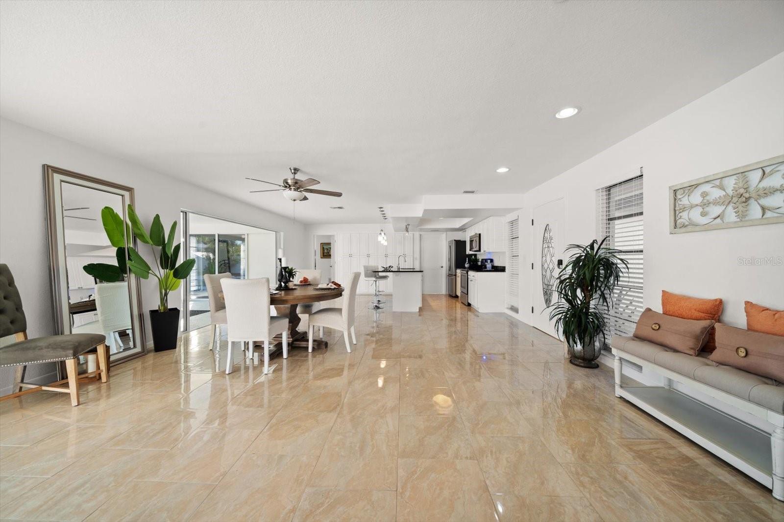 Lots of area to spread out and enjoy!