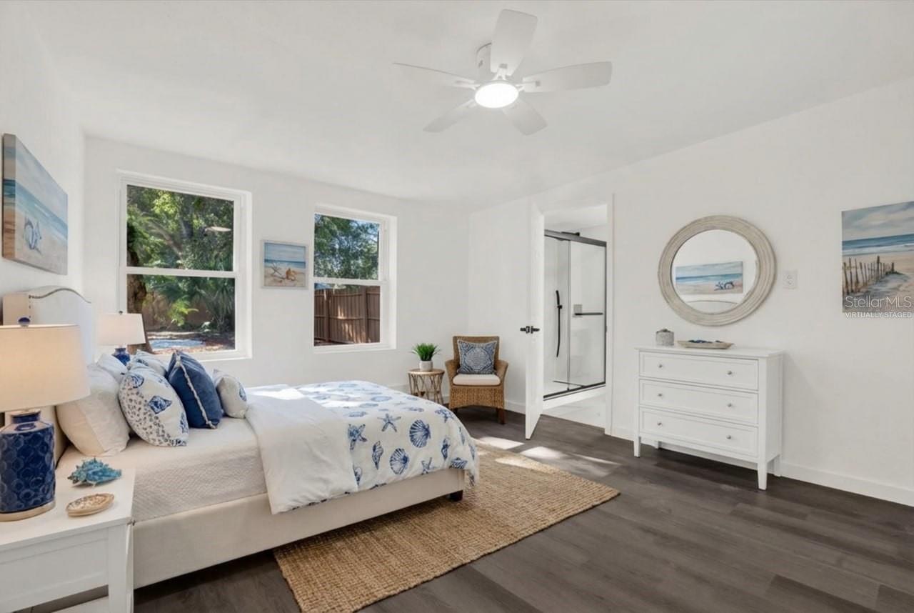 Bedroom. Virtually staged.