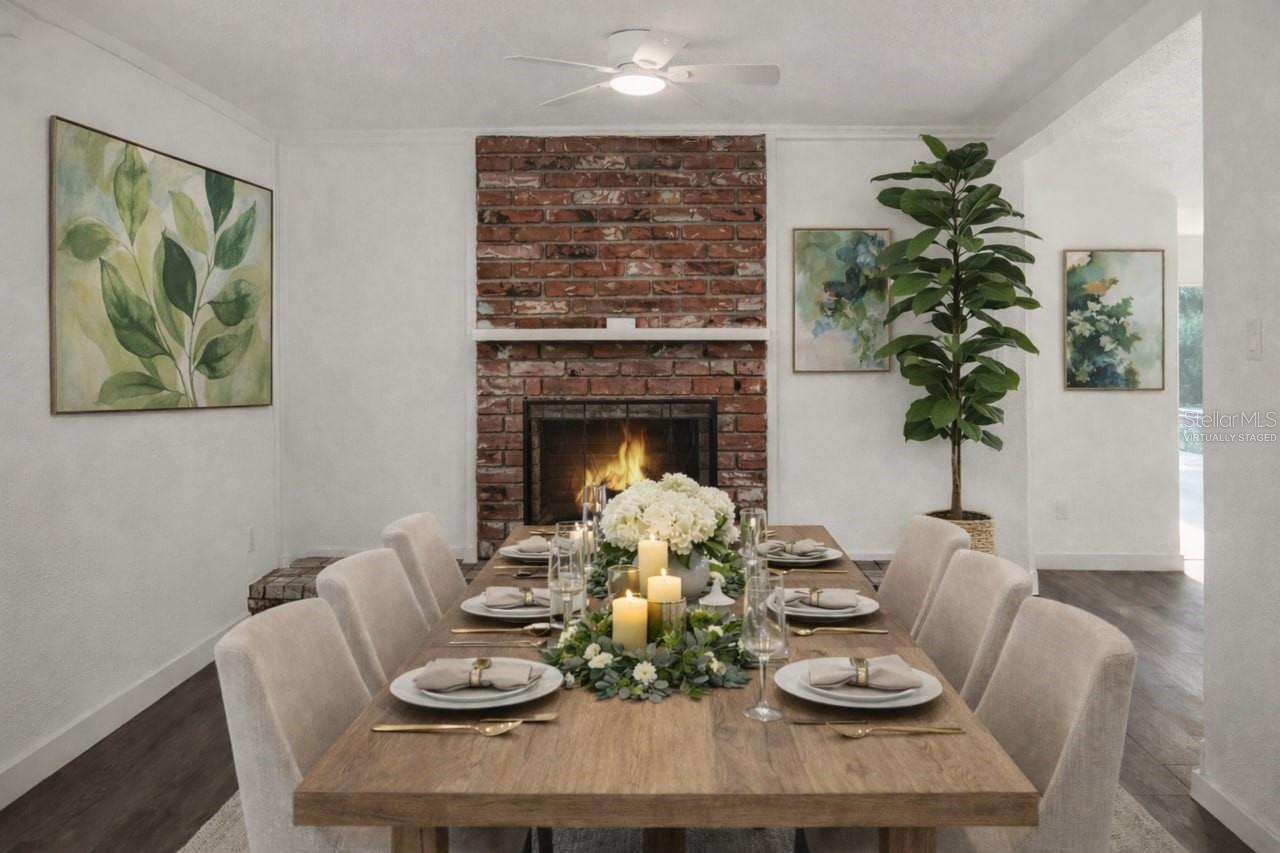 Dining Room. Virtually staged.