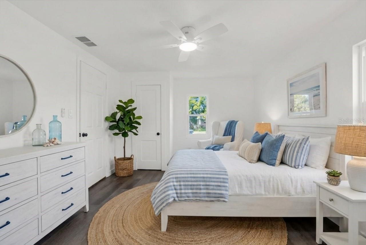 Bedroom. Virtually staged.