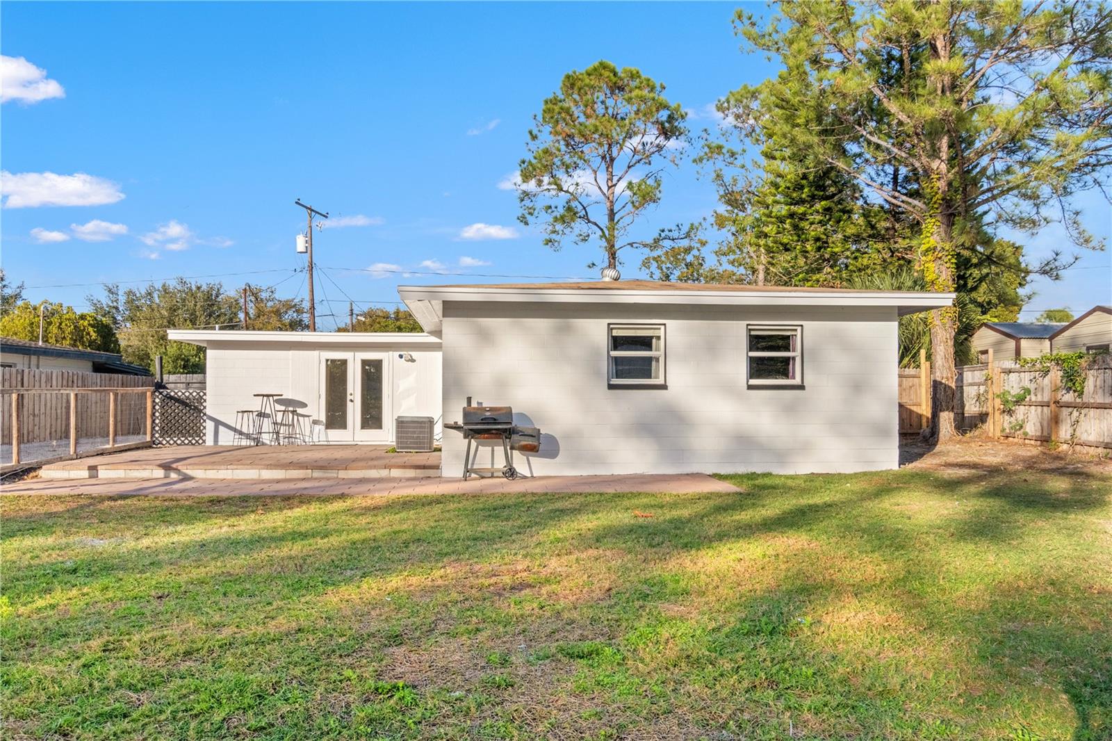 Oversized backyard with private boat ramp