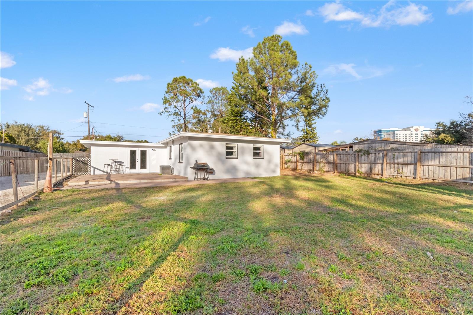 Oversized backyard with private boat ramp