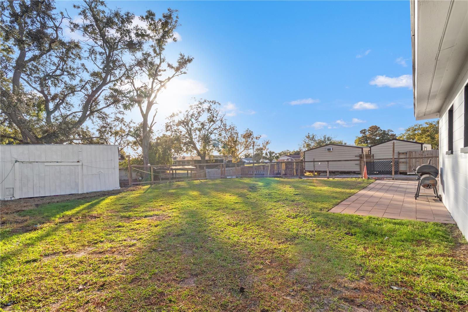 Oversized backyard with private boat ramp