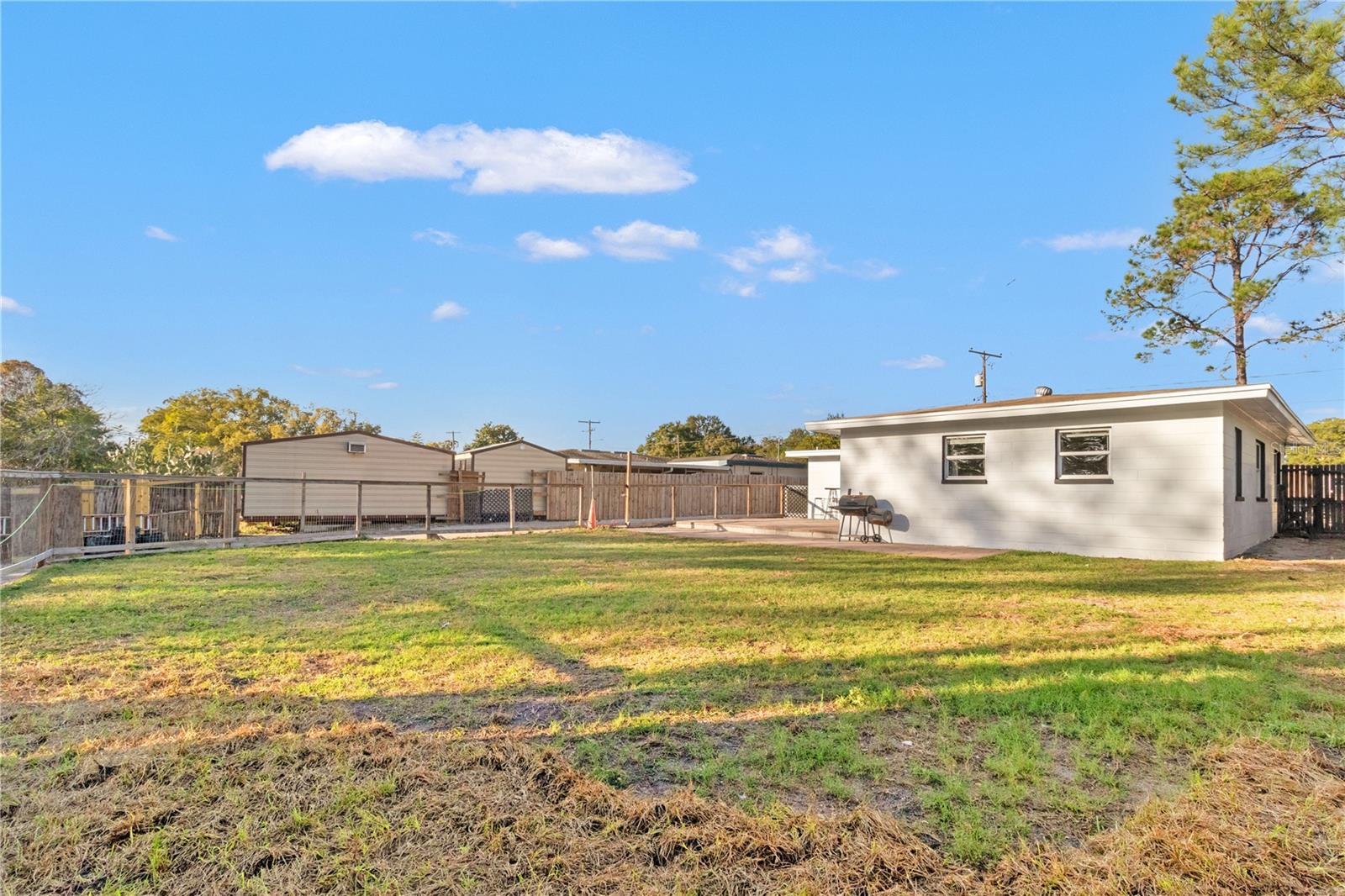 Oversized backyard with private boat ramp