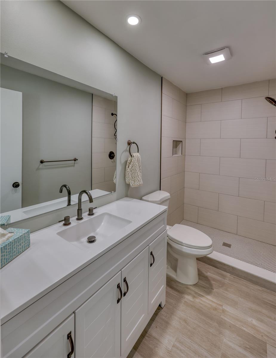 Updated Bath - Large Walk-in Shower