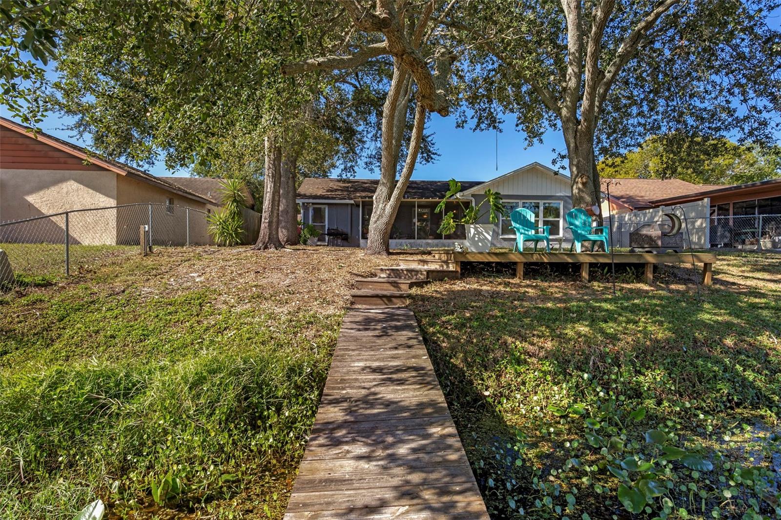 Walkway from the POND