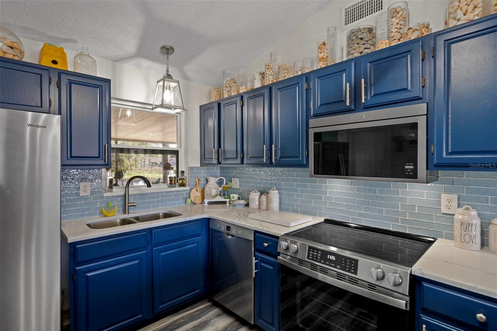 Kitchen stove & sink