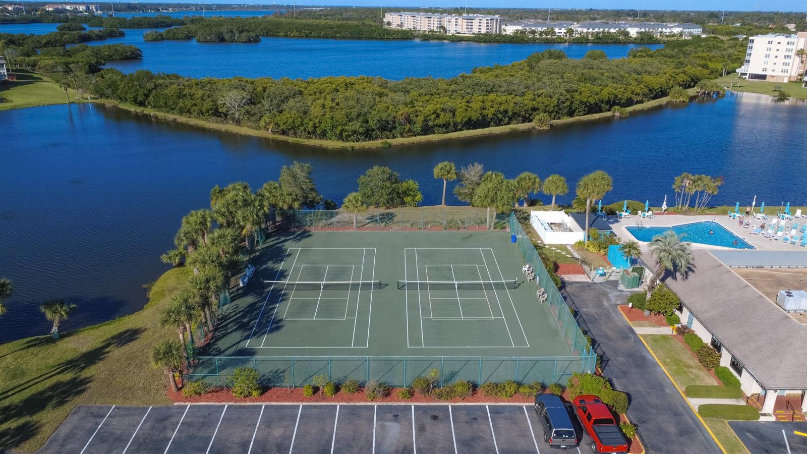 Tennis/Pickleball Courts Aerial