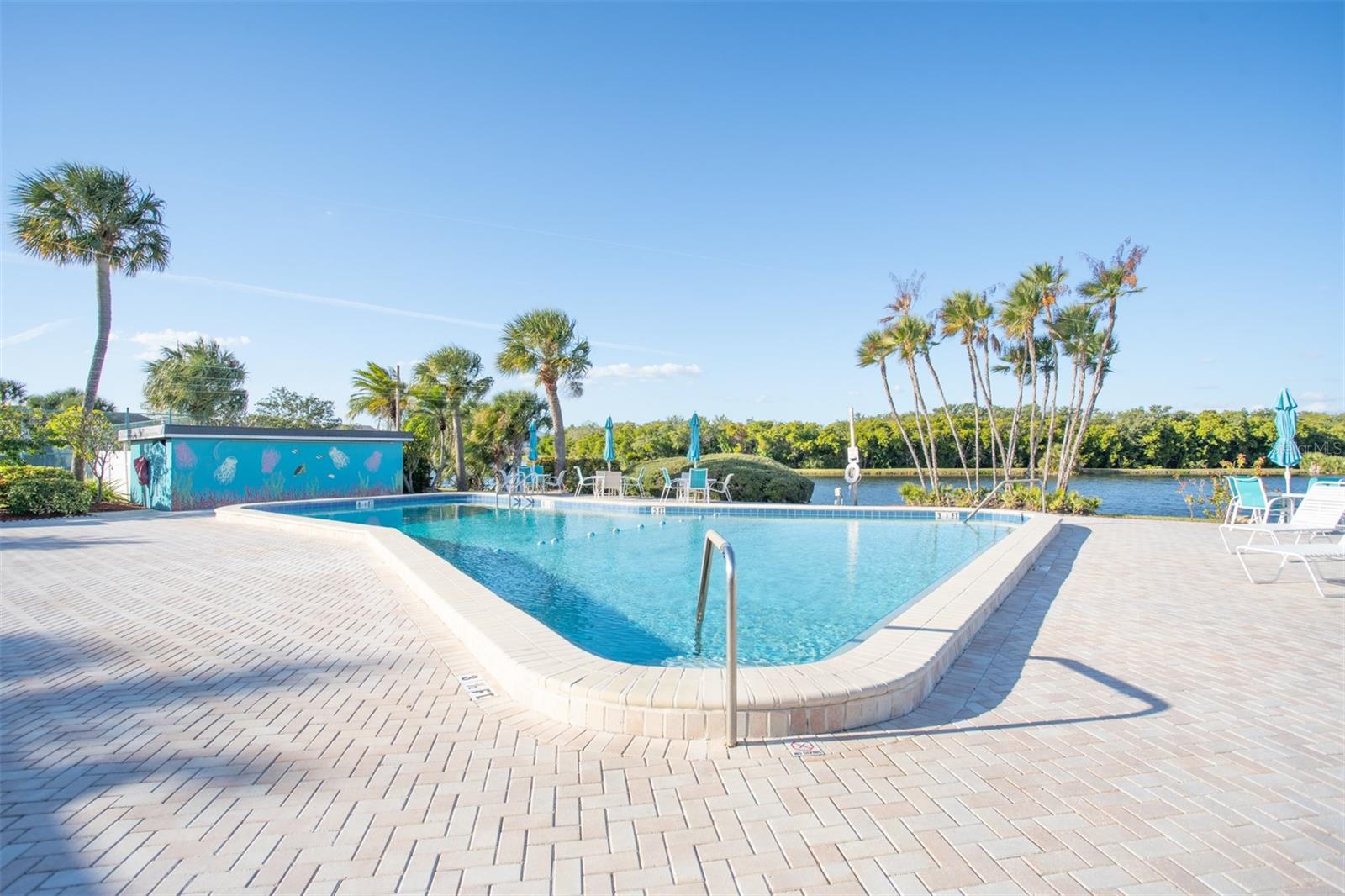 Outdoor Seating in Clubhouse Entrance Foyer!