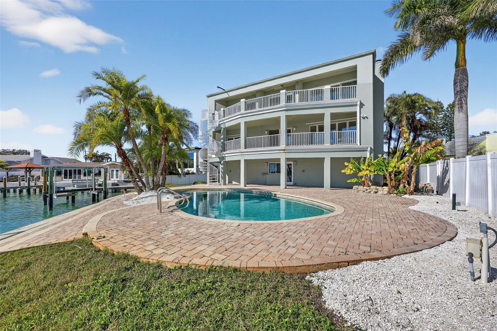 View of Home From Back Property Edge