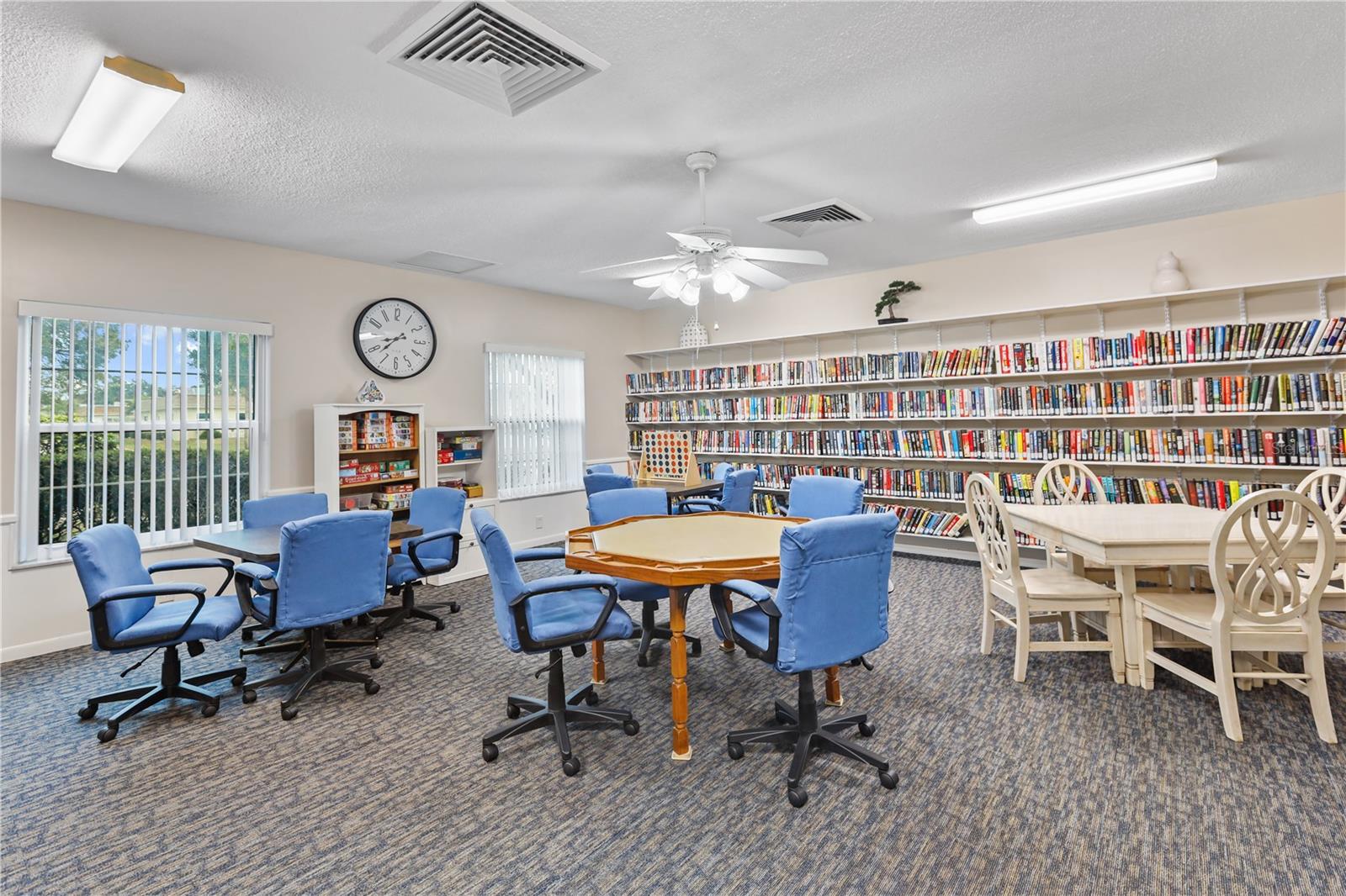 Serves as Card Rm. also