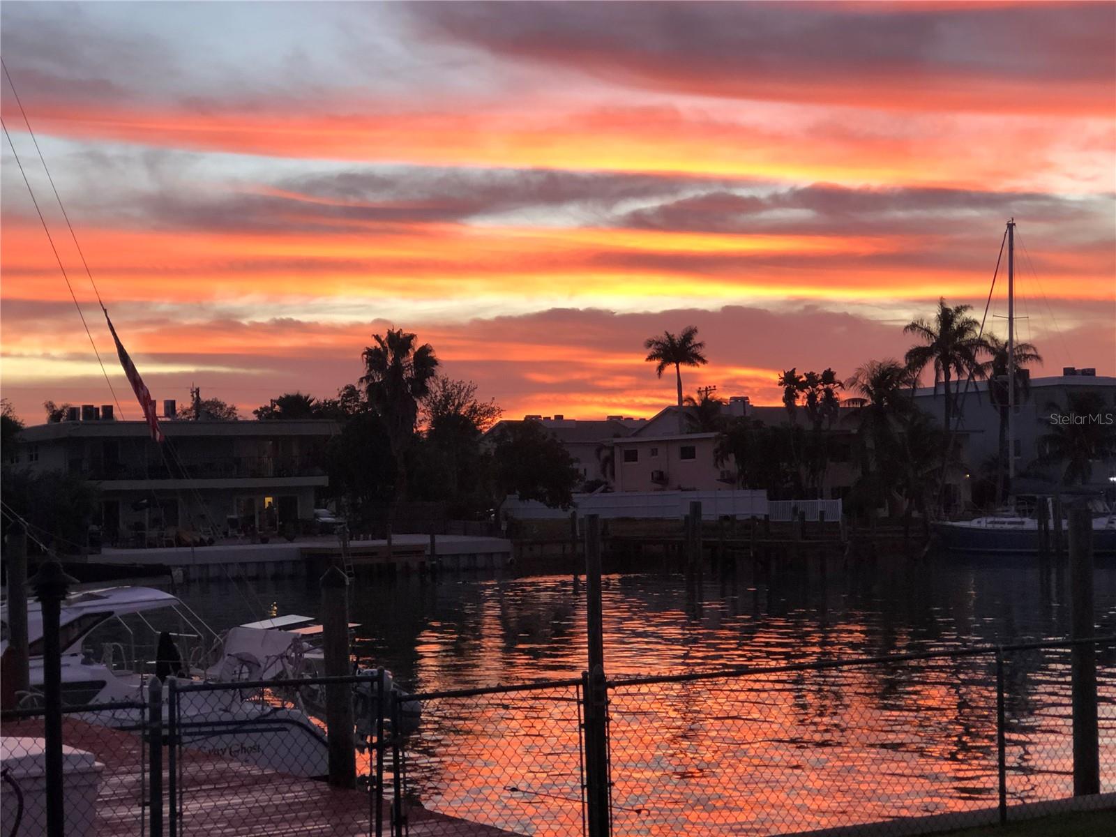 Sunset from backyard