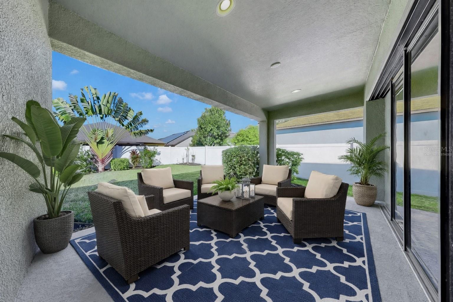 Virtually staged photo