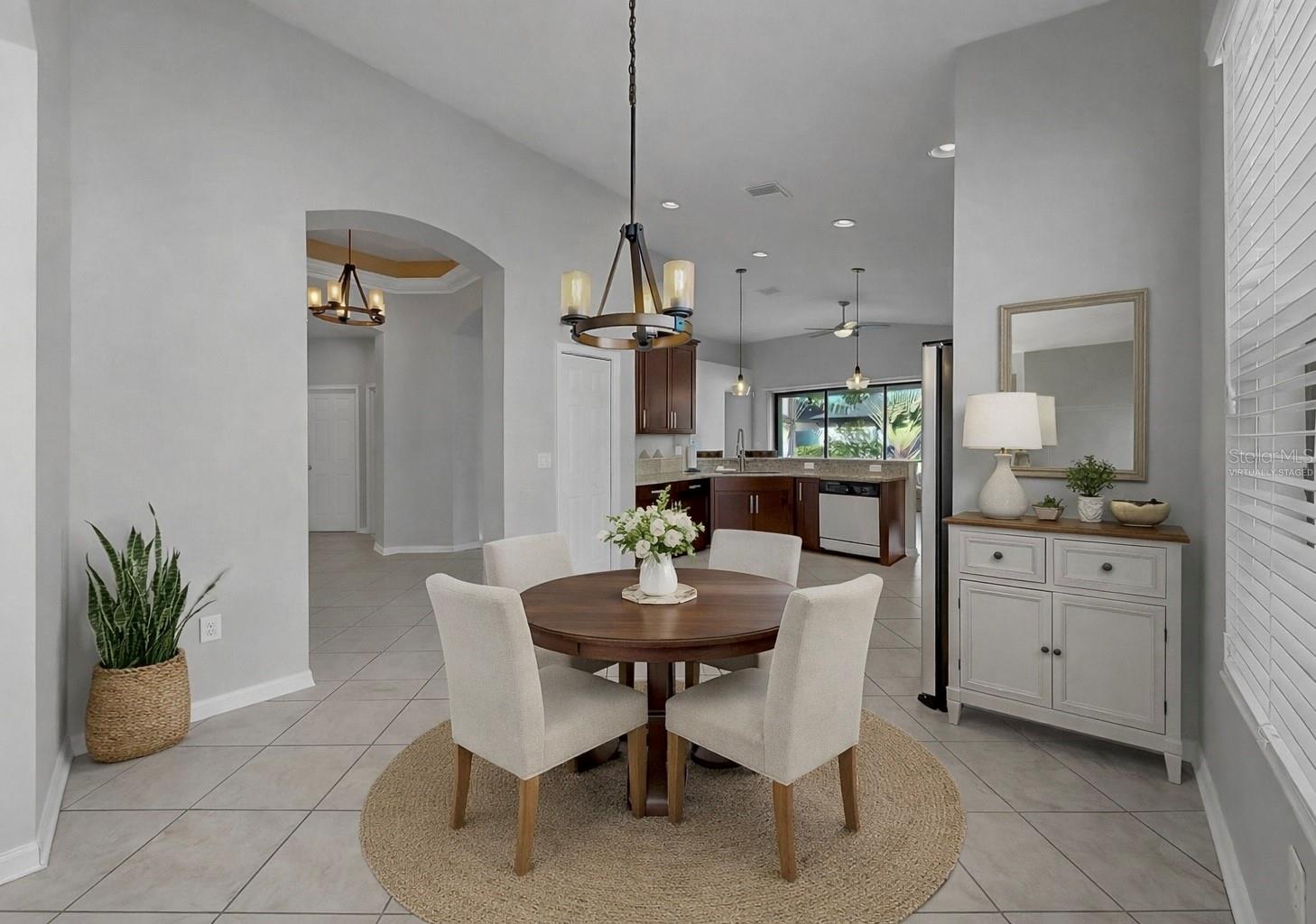 Virtually staged photo