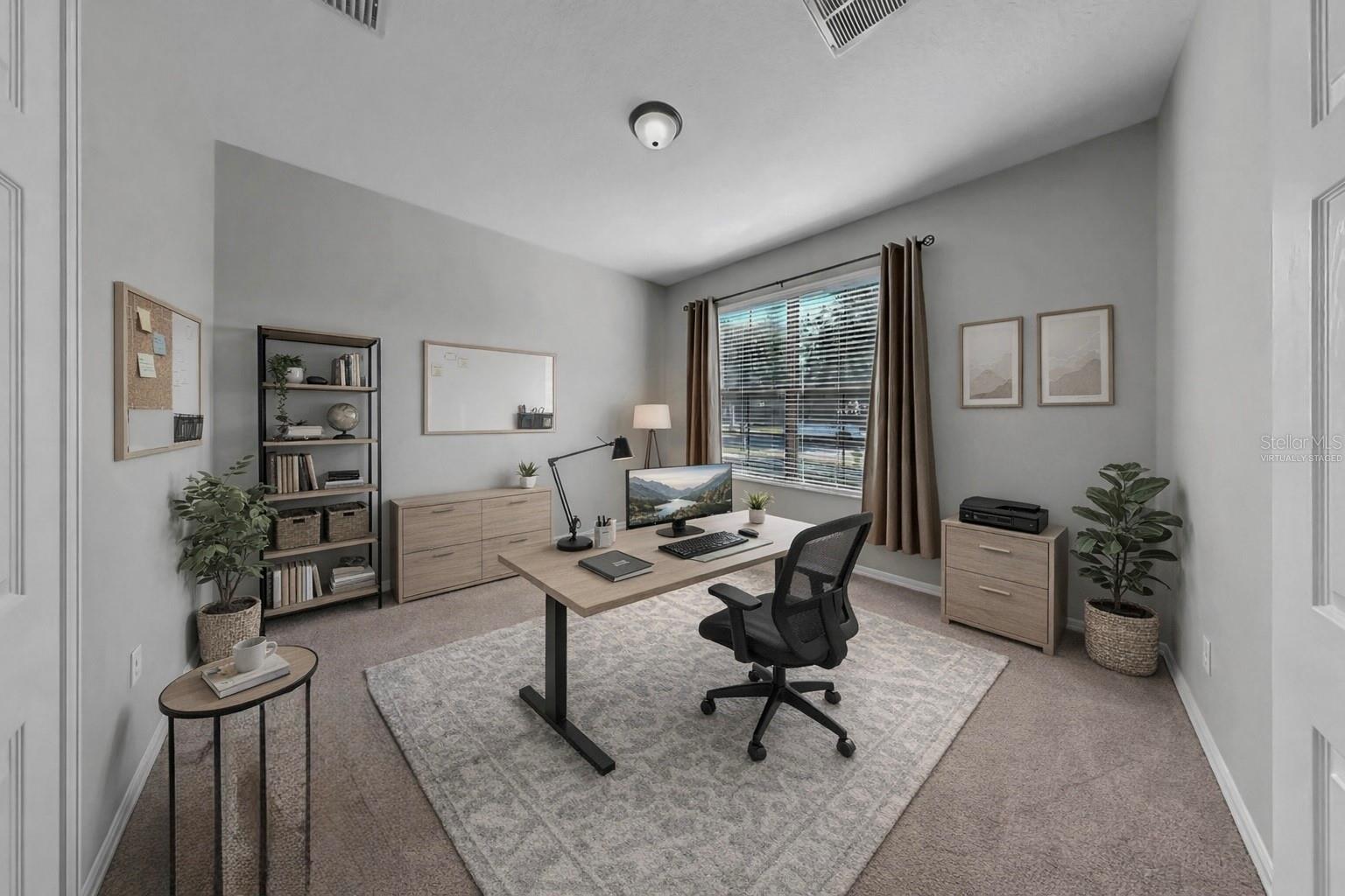 Virtually staged photo