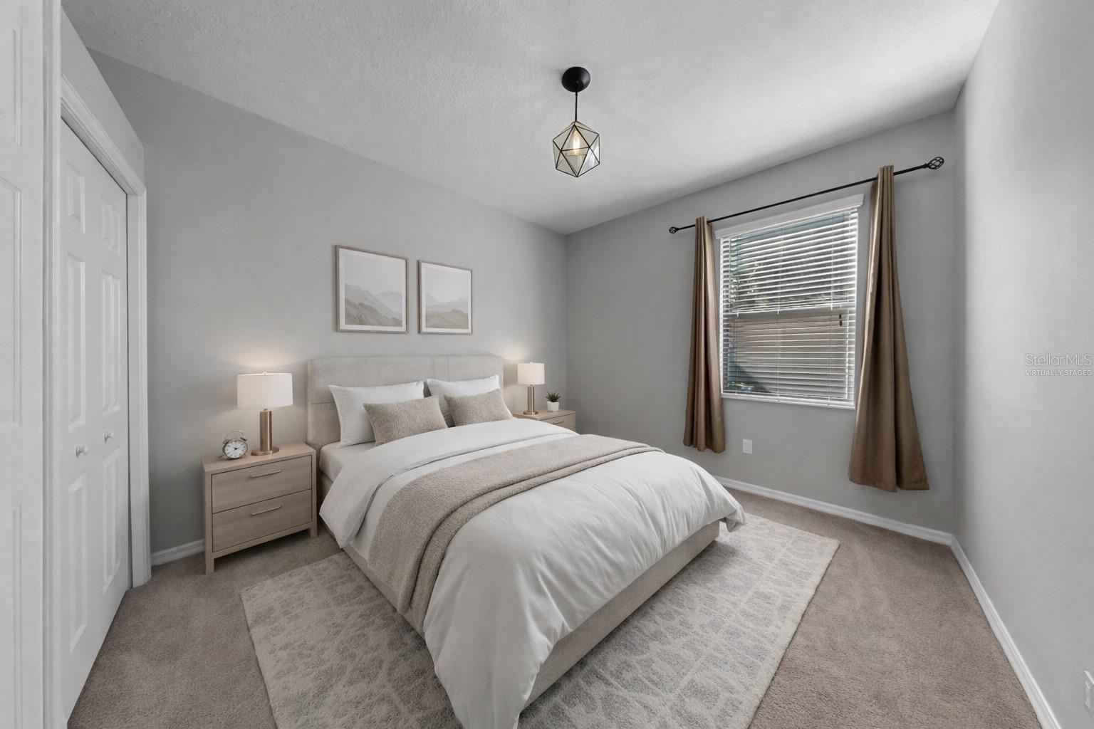 Virtually staged photo