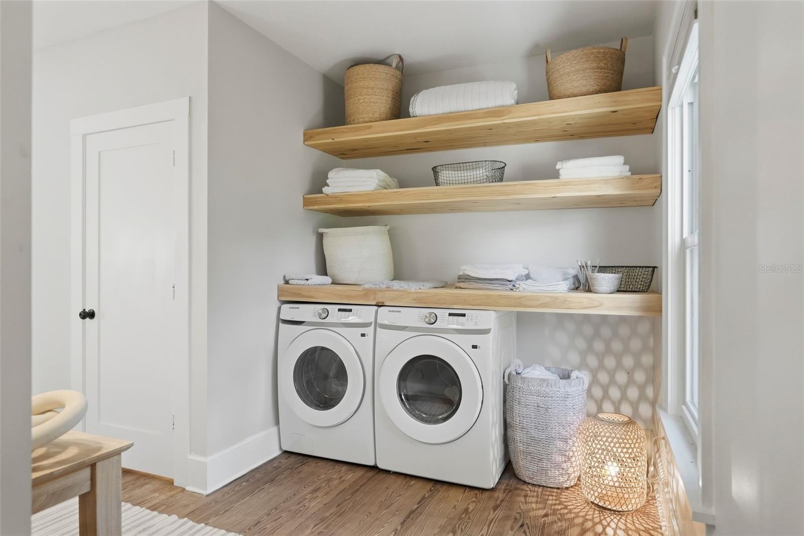 Indoor laundry room