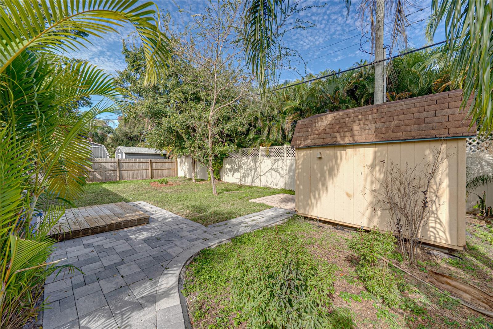 Back Yard with Additional Deck Space and Large Shed