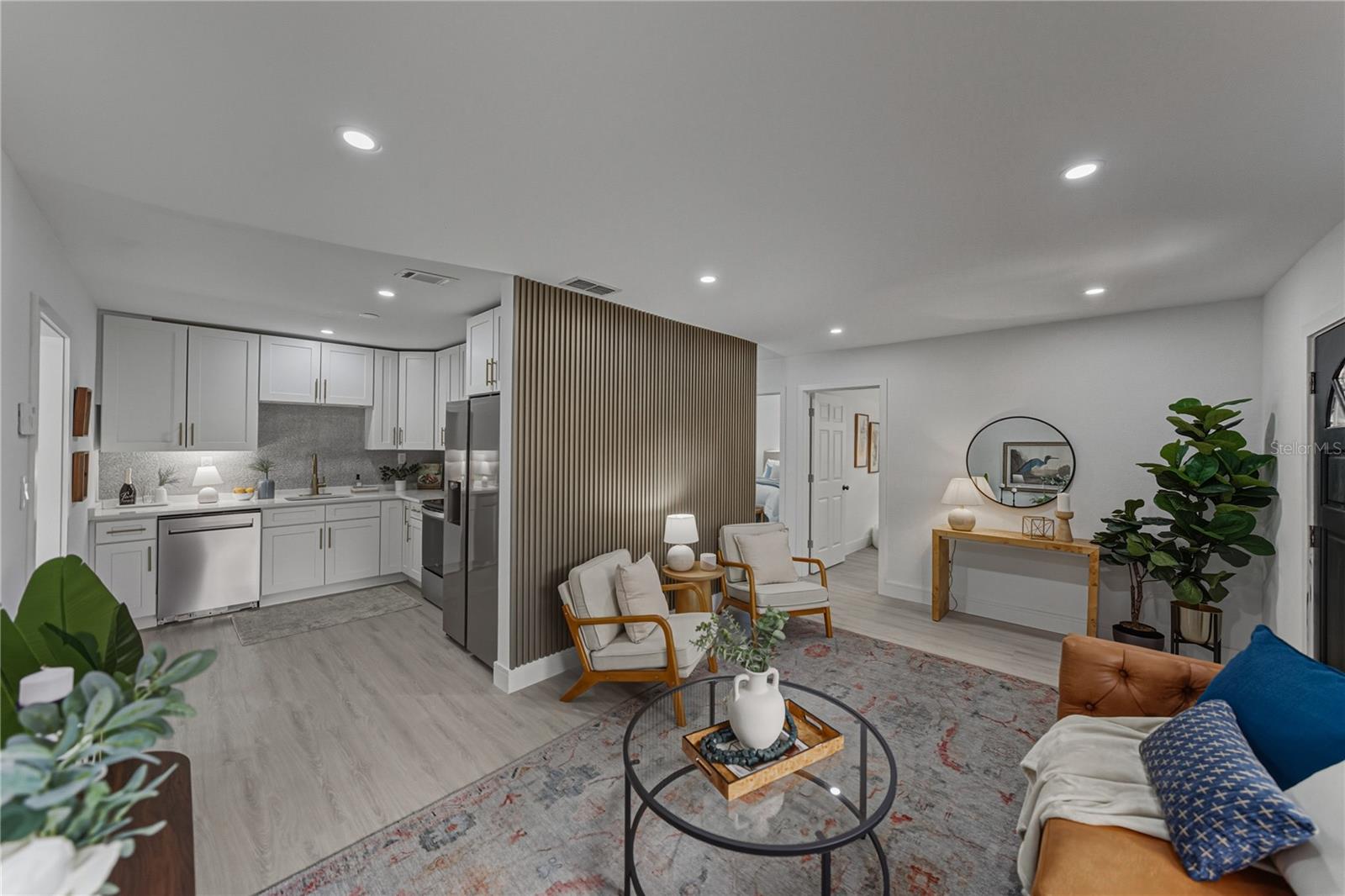 Living Room open to Kitchen