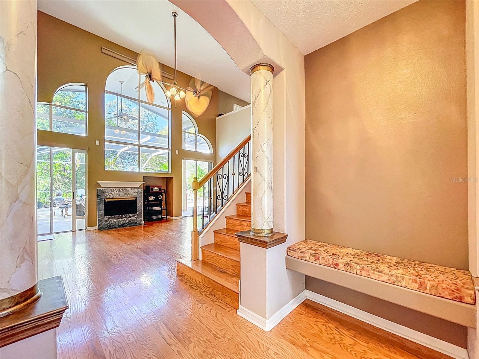 Foyer looking into great room