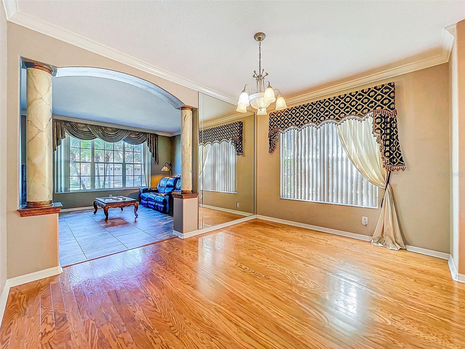 Formal Dining to Formal Living Room