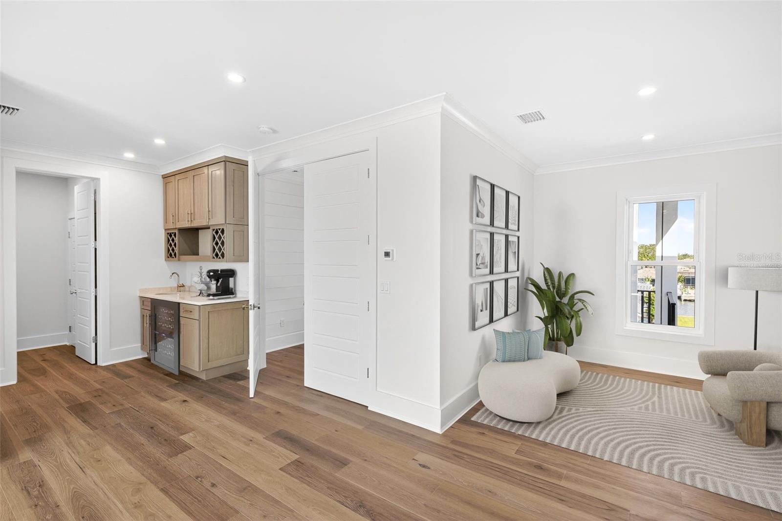 Virtually Staged Primary Suite