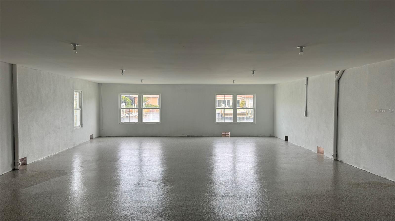 Unfinished lower level