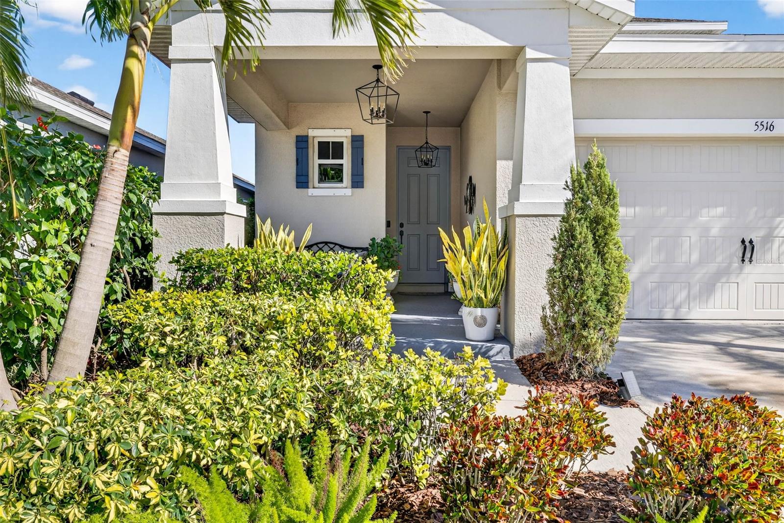 Charming, covered front porch