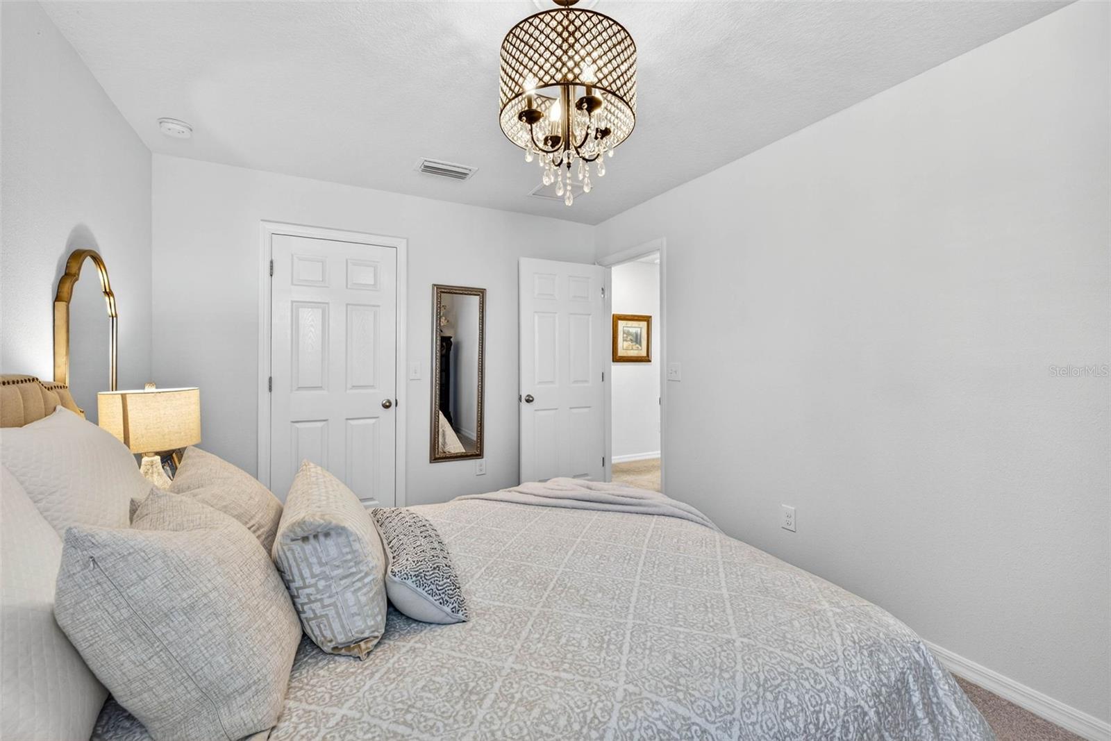 Secondary bedroom with built in closet