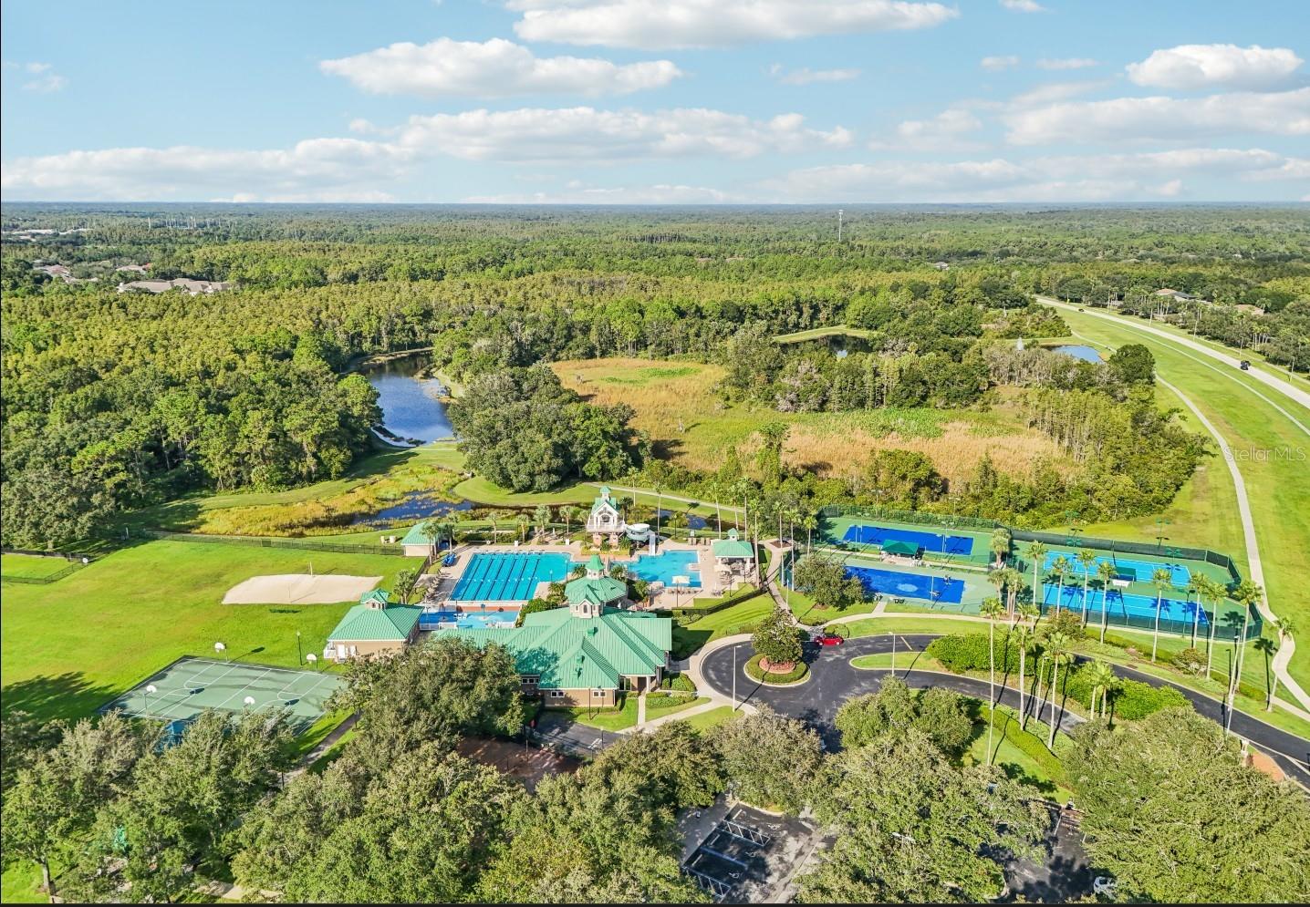 Comunity center with walking trails