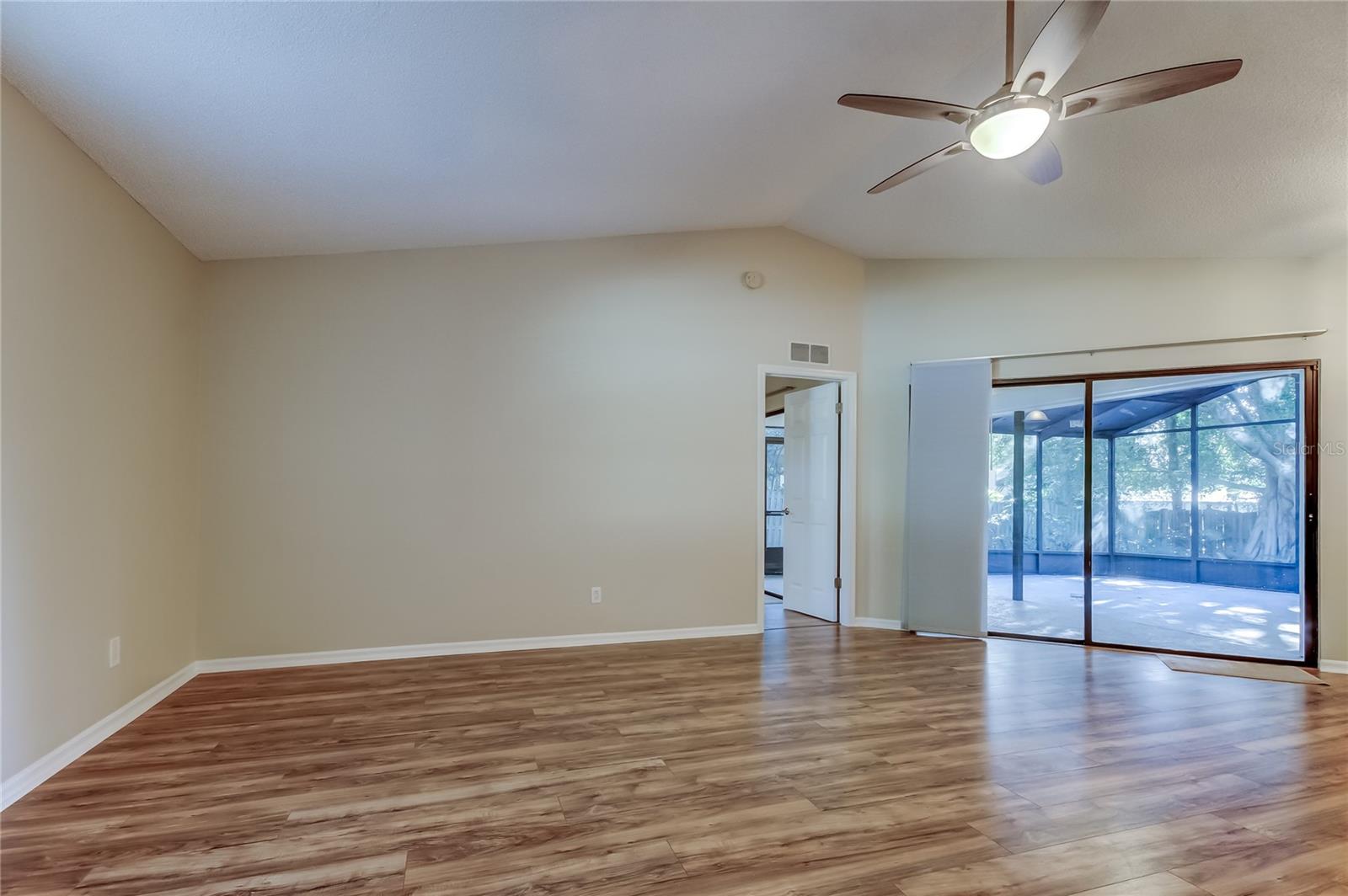 10. 1st Great Room (17.8' x 17.8'') Leads to Primary Bedroom. Offers Extra Wide Sliders for Access to Lanai!